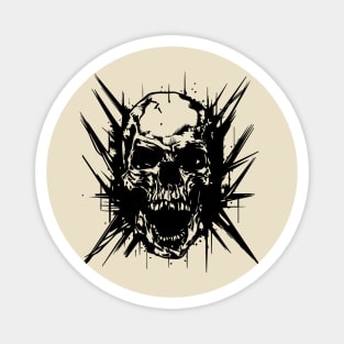 punk skull Magnet